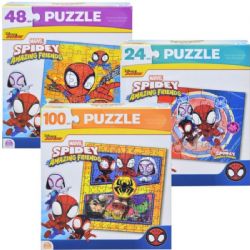 SPINMASTER CASSE -TÊTE 24 - 48 OU 100 PIÈCES - SPIDEY ET SES AMIS #70279 ASST
